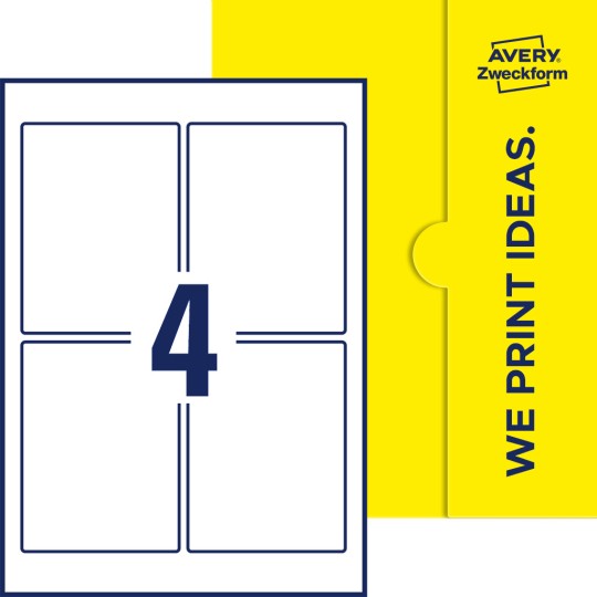 4 st. etiketter per ark.