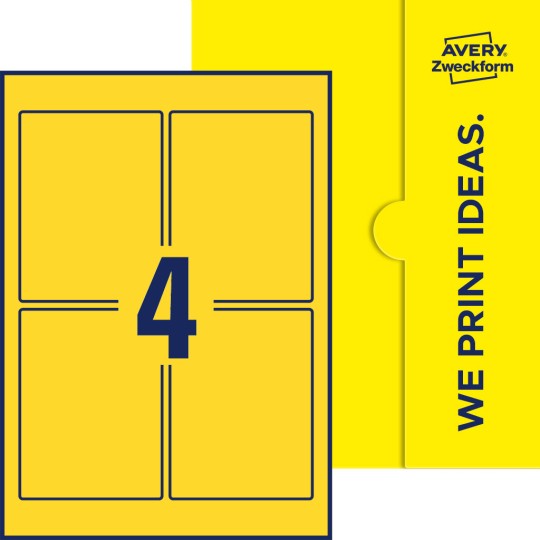 4 st. etiketter per ark.