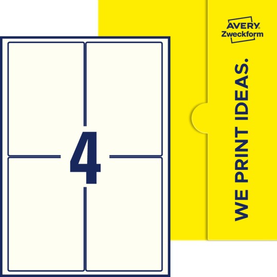 4 st. etiketter per ark.