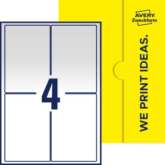 4 st. etiketter per ark.