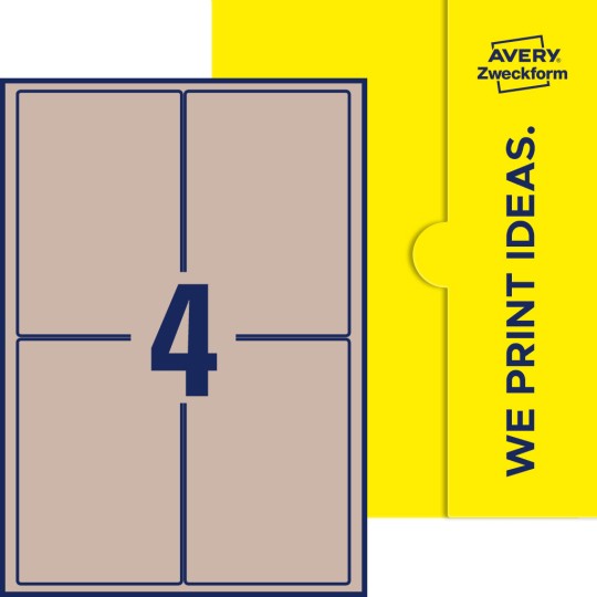 4 st. etiketter per ark.