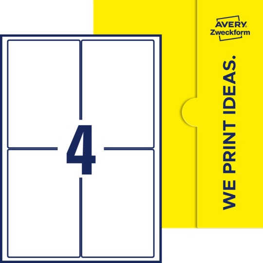 4 st. etiketter per ark.