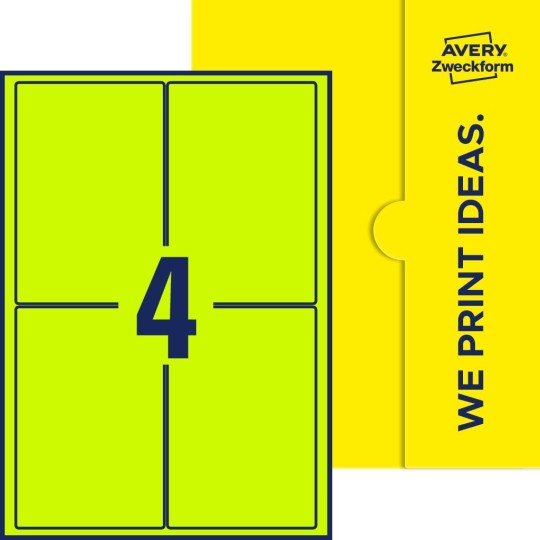 4 st. etiketter per ark.