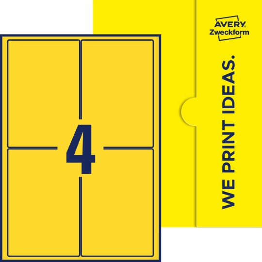 4 st. etiketter per ark.