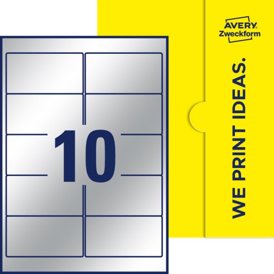 10 st. etiketter per ark.
