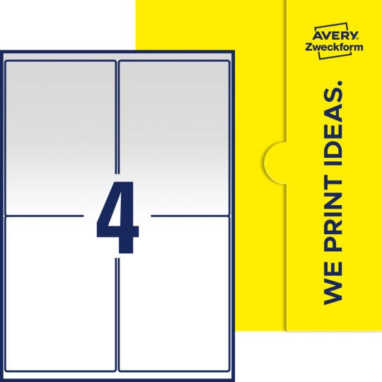 4 st. etiketter per ark.