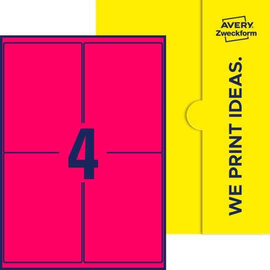 4 st. etiketter per ark.