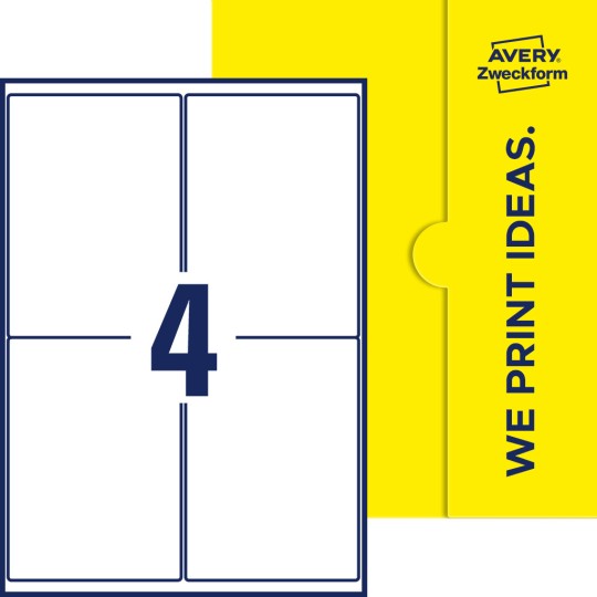 4 st. etiketter per ark.