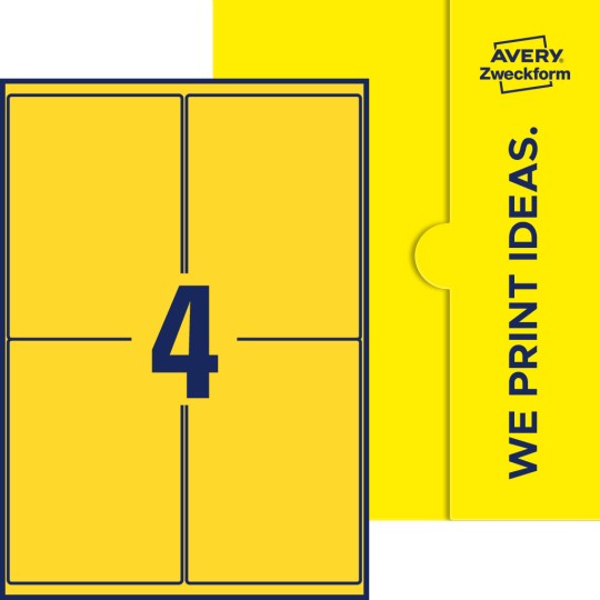 4 st. etiketter per ark.