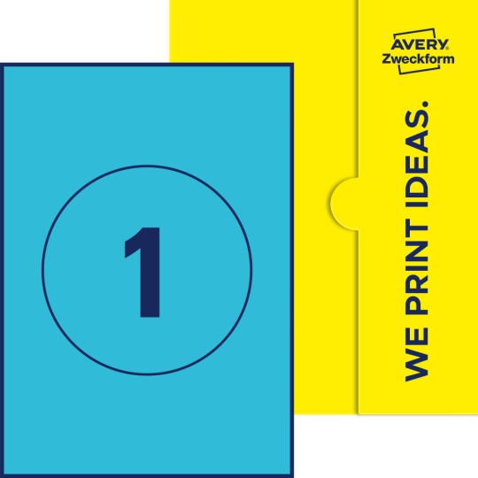 1 st. etiketter per ark.