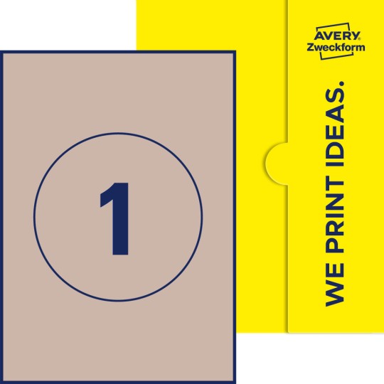 1 st. etiketter per ark.
