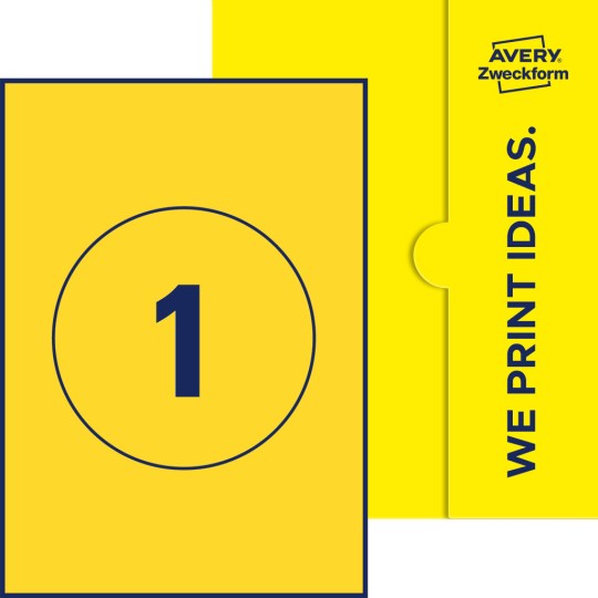 1 st. etiketter per ark.