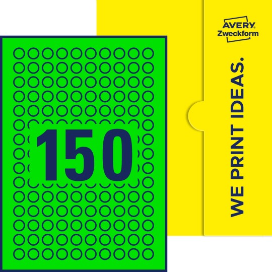 150 st. etiketter per ark.