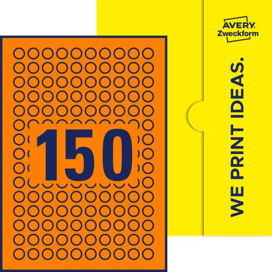 150 st. etiketter per ark.
