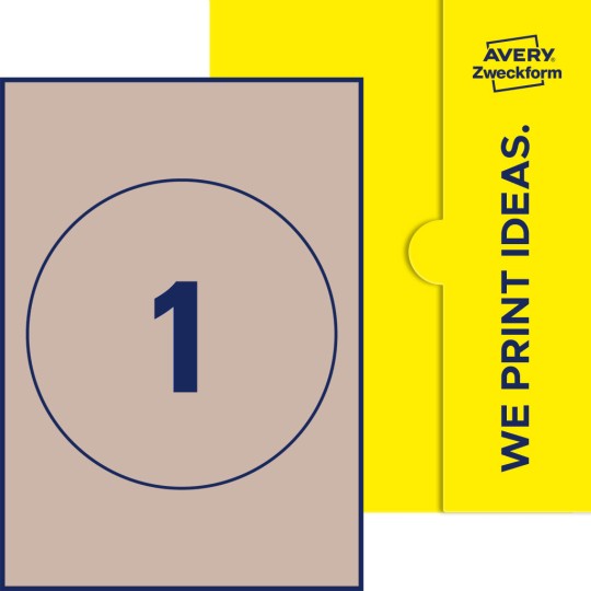 1 st. etiketter per ark.