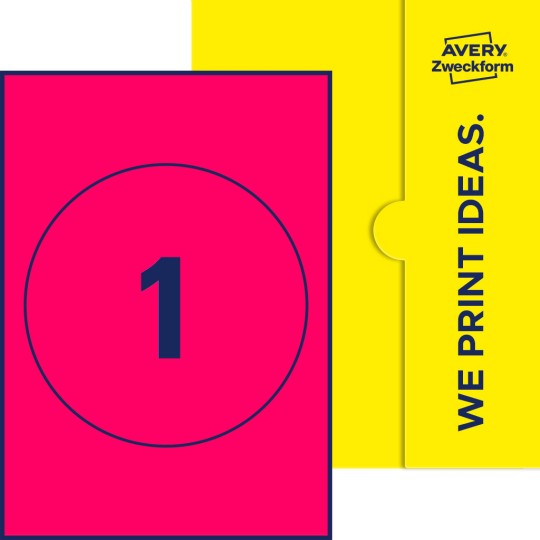 1 st. etiketter per ark.