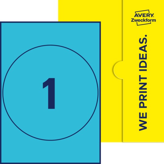 1 st. etiketter per ark.