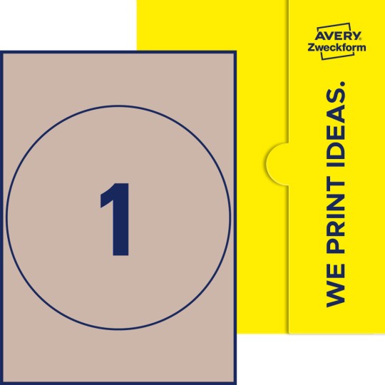 1 st. etiketter per ark.