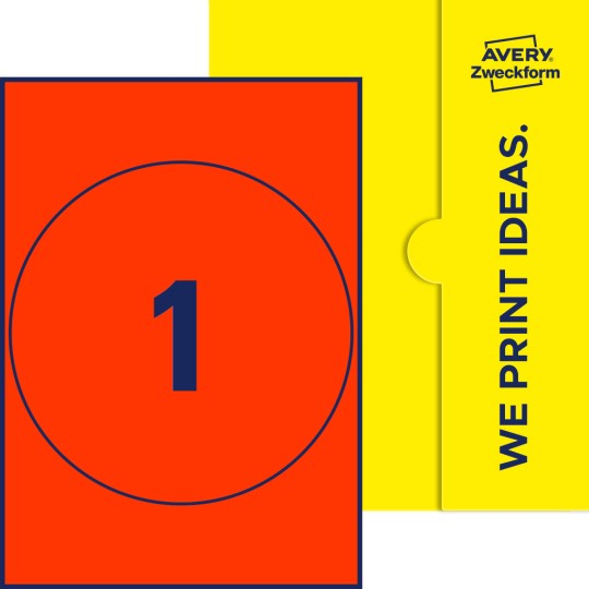 1 st. etiketter per ark.