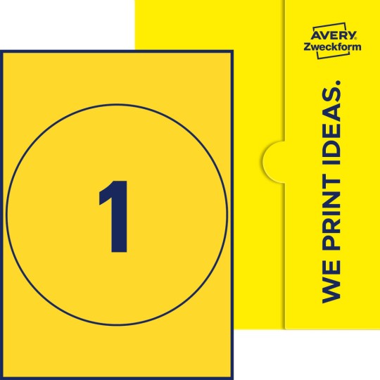 1 st. etiketter per ark.