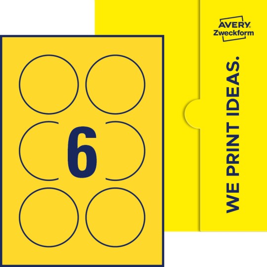 6 st. etiketter per ark.