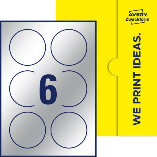 6 st. etiketter per ark.
