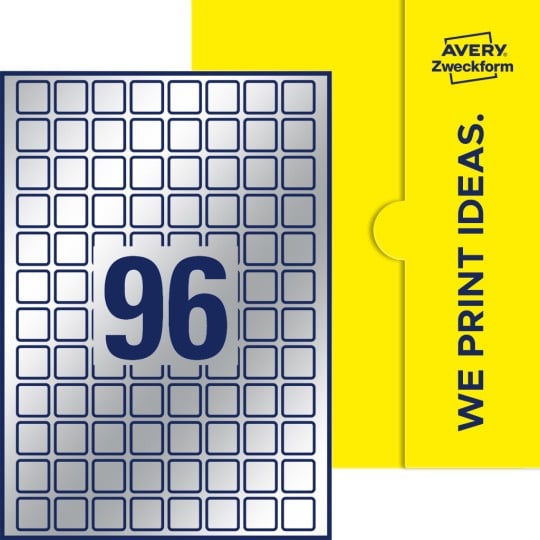 96 st. etiketter per ark.