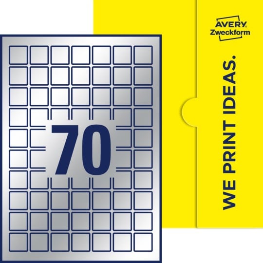 70 st. etiketter per ark.