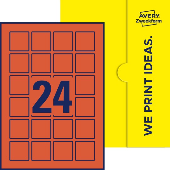 24 st. etiketter per ark.