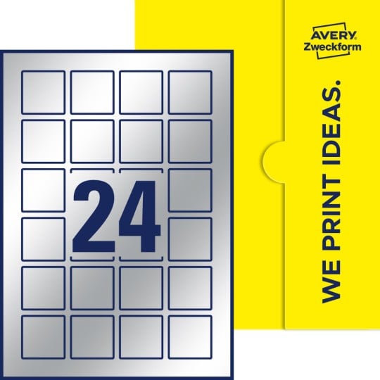 24 st. etiketter per ark.