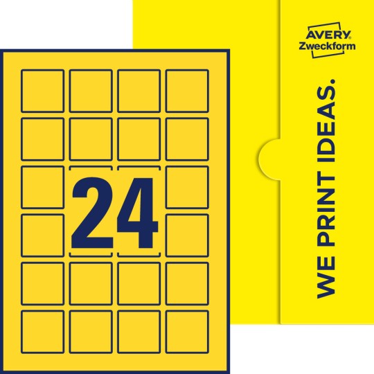 24 st. etiketter per ark.