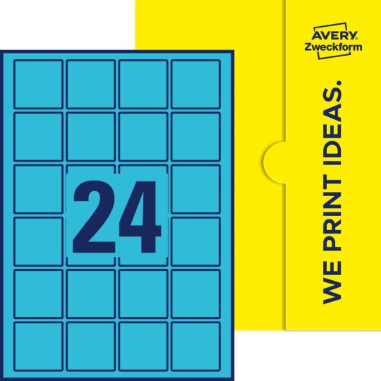 24 st. etiketter per ark.