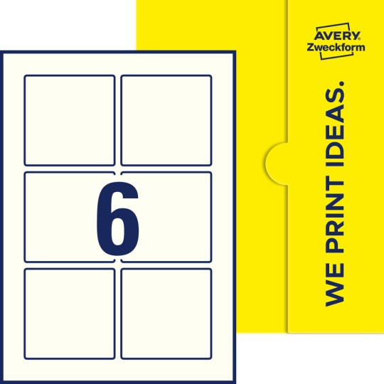 6 st. etiketter per ark.