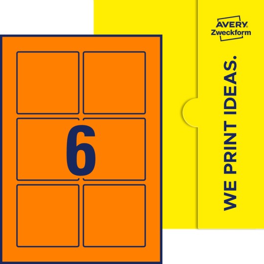 6 st. etiketter per ark.
