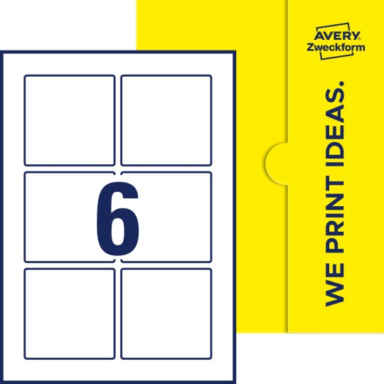 6 st. etiketter per ark.