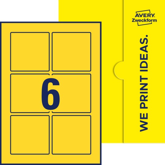 6 st. etiketter per ark.