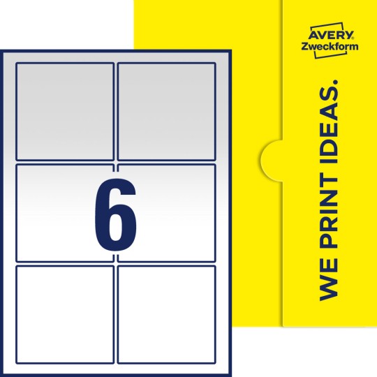 6 st. etiketter per ark.