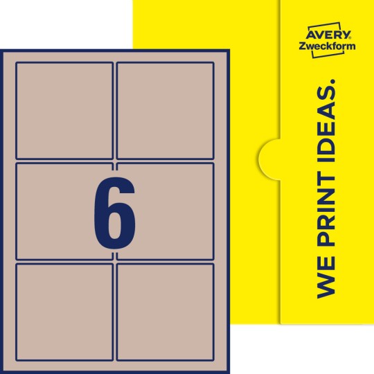 6 st. etiketter per ark.