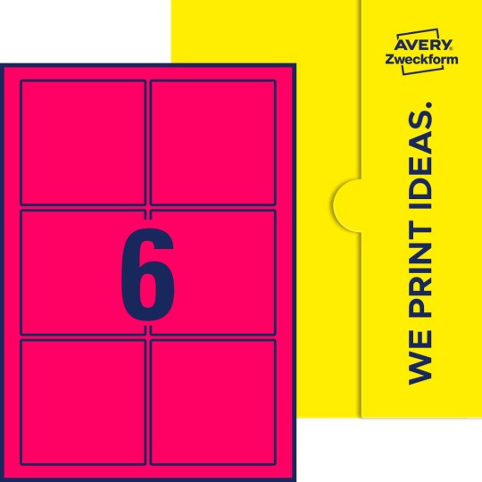 6 st. etiketter per ark.