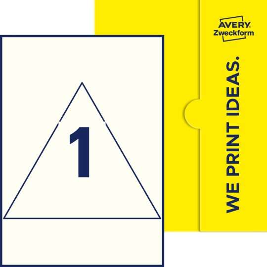 1 st. etiketter per ark.