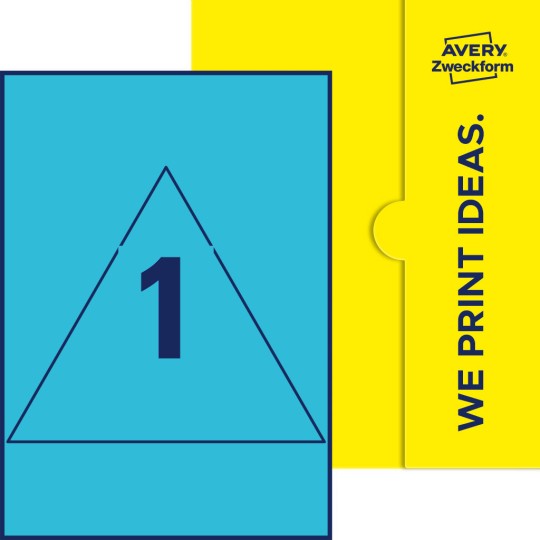 1 st. etiketter per ark.
