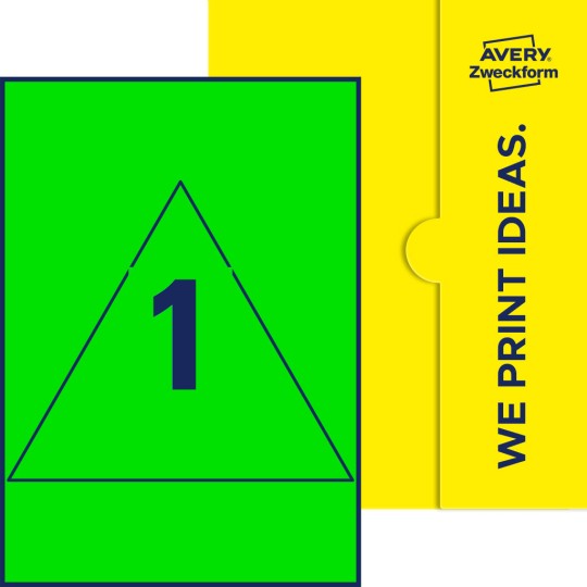 1 st. etiketter per ark.