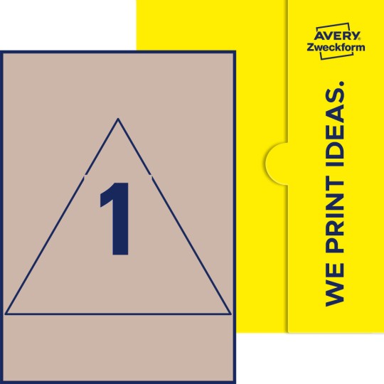 1 st. etiketter per ark.