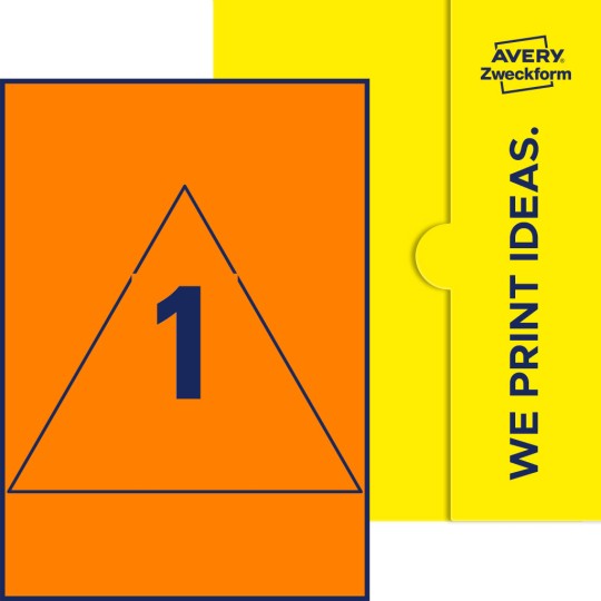 1 st. etiketter per ark.