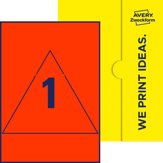 1 st. etiketter per ark.
