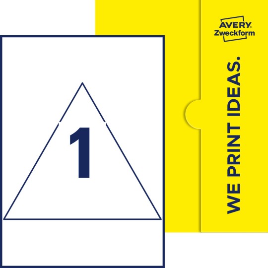 1 st. etiketter per ark.