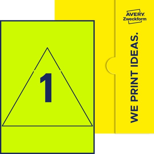 1 st. etiketter per ark.