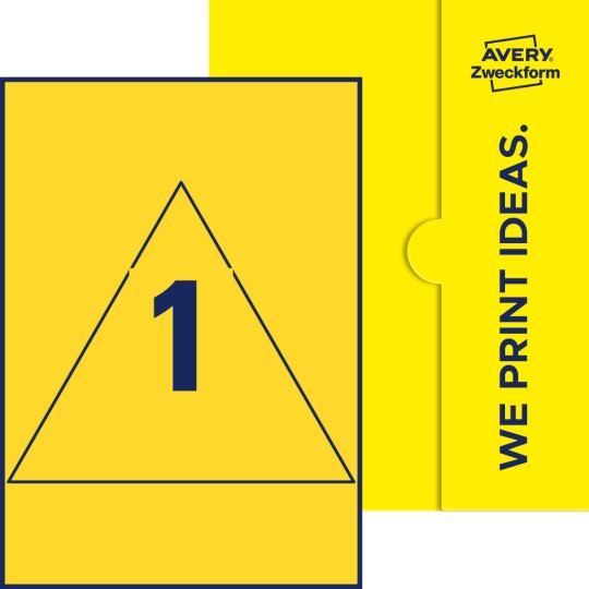 1 st. etiketter per ark.