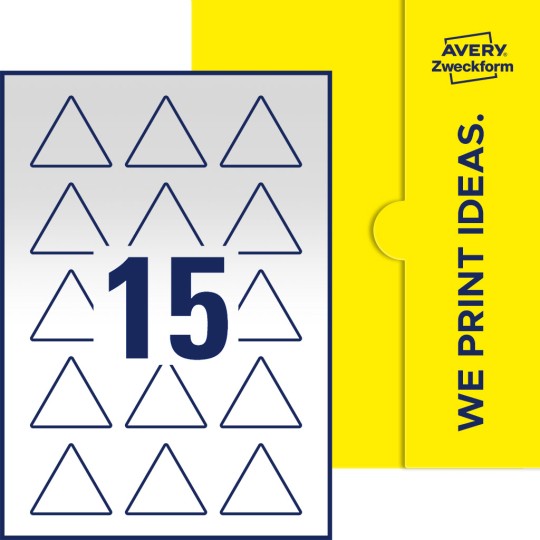 15 st. etiketter per ark.