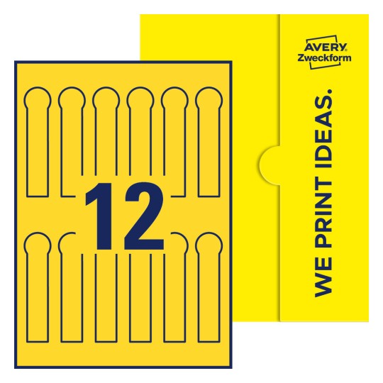 12 st. etiketter per ark. - Förseglingsetiketter, 25 x 105 mm (20 mm strimmel)